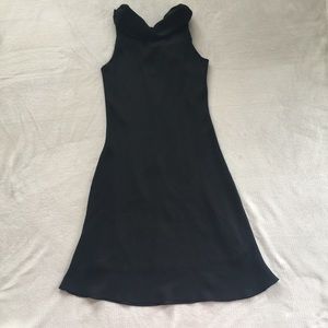 A-line Cowl Neck Dress
